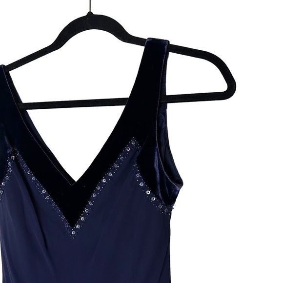 Nine West Silk and Sequin Embellished Evening Party Dress - Picture 6 of 10